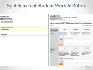 Split Screen of Student Work & Rubric

13

 