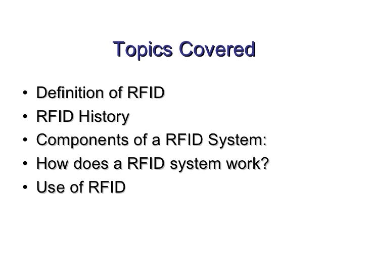 Rfid