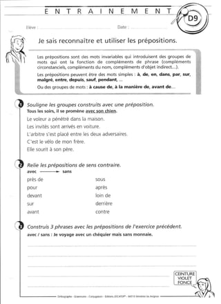 Rédiger sans fautes (cm2)