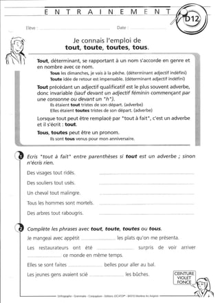 Rédiger sans fautes (cm2)