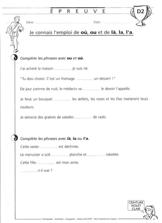 Rédiger sans fautes (cm2)
