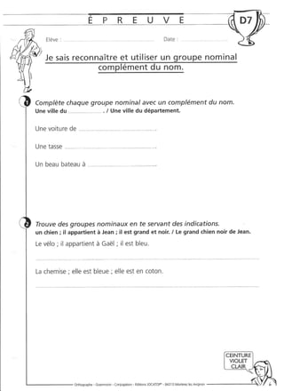 Rédiger sans fautes (cm2)