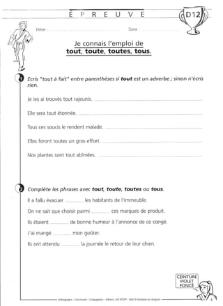 Rédiger sans fautes (cm2)