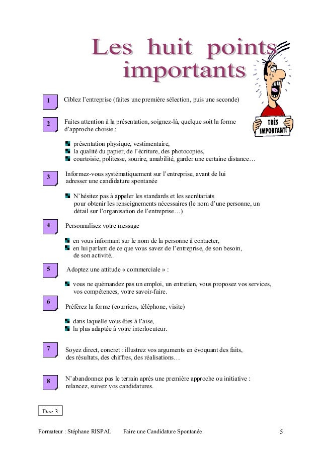 R diger une lettre de candidature spontan e 