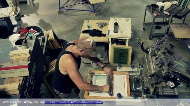 MOVIE CLIP 37SECS ‘REEBOK ‘LOCAL INK’ HTTPS://WWW.YOUTUBE.COM/WATCH?V=HL8IH-SFDT0
 