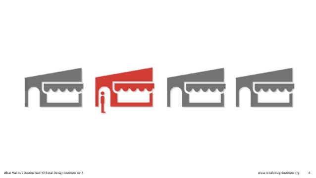 www.retaildesigninstitute.org 6What Makes a Destination? © Retail Design Institute 2016
 