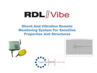 Shock And Vibration Remote
Monitoring System For Sensitive
Properties And Structures
 