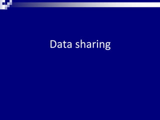 Data sharing
 