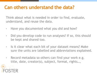 Managing and sharing data | PPTX