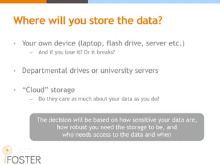 Managing and sharing data | PPTX
