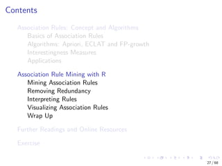 association rule mining in python tutorial | datacamp... RDataMining slides-association-rule-mining-with-r | PDF