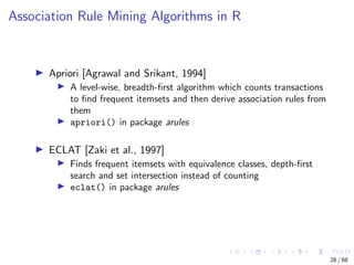 Association Rule Algorithm Researchgate RDataMining slides-association-rule-mining-with-r | PDF
