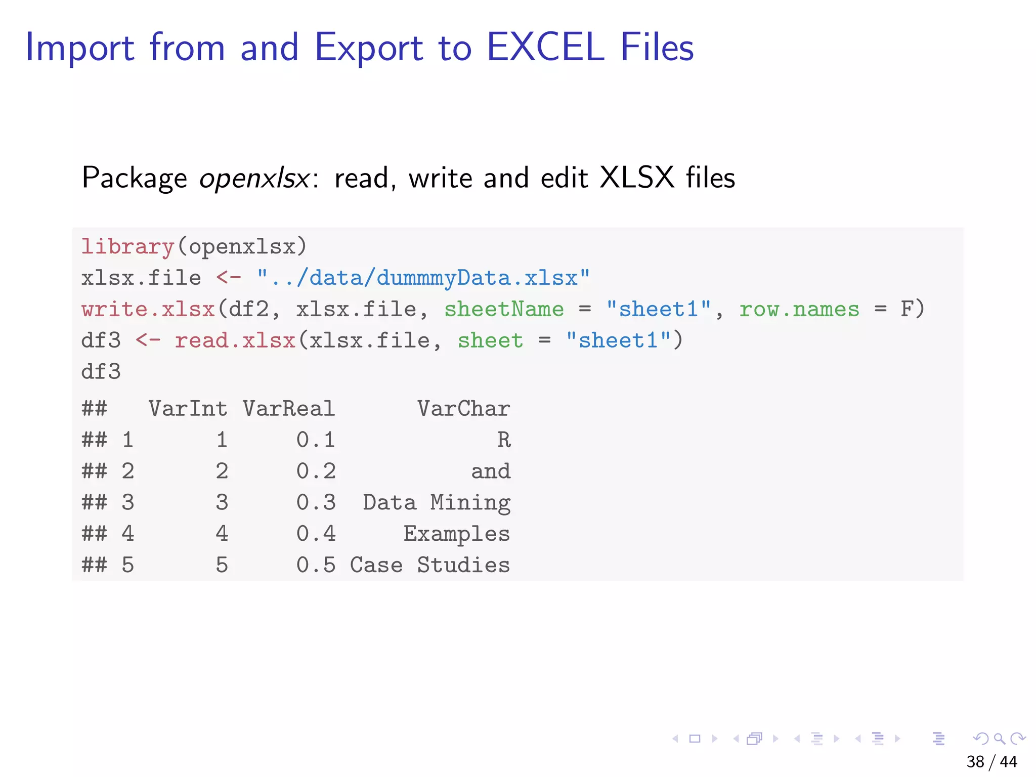 RDataMining slides-r-programming | PPT