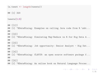 Text Mining with R -- an Analysis of Twitter Data | PDF