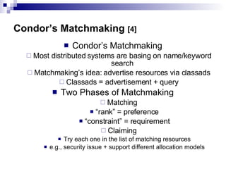 Research Issues on Resource Discovery & Matching Making | PPT