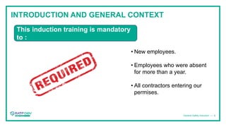 Rdmc v04-general safety induction (head-office ) | PPTX