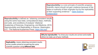 Research Data Management and Reproducibility | PPT