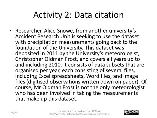 Rdmrose 2 5 Metadata And Data Citation