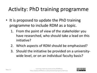 Rdm rose v3-slides-4.1-an-institutional-case-study