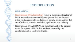 R DNA Technology | PDF
