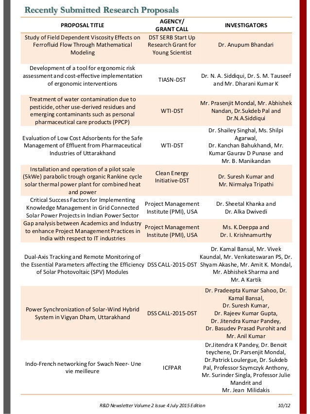 Fellowship proposal example picture