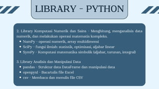 Materi matakuliah Pemrograman R dan Python | PDF