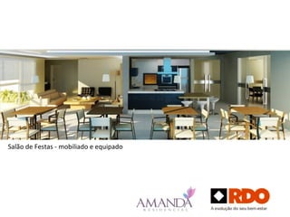 Salão de Festas - mobiliado e equipado
