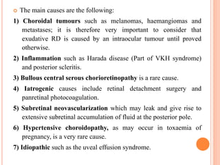 Retinal detachment presentation | PPTX
