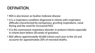 respiratory distress syndrome powerpoint | PPTX
