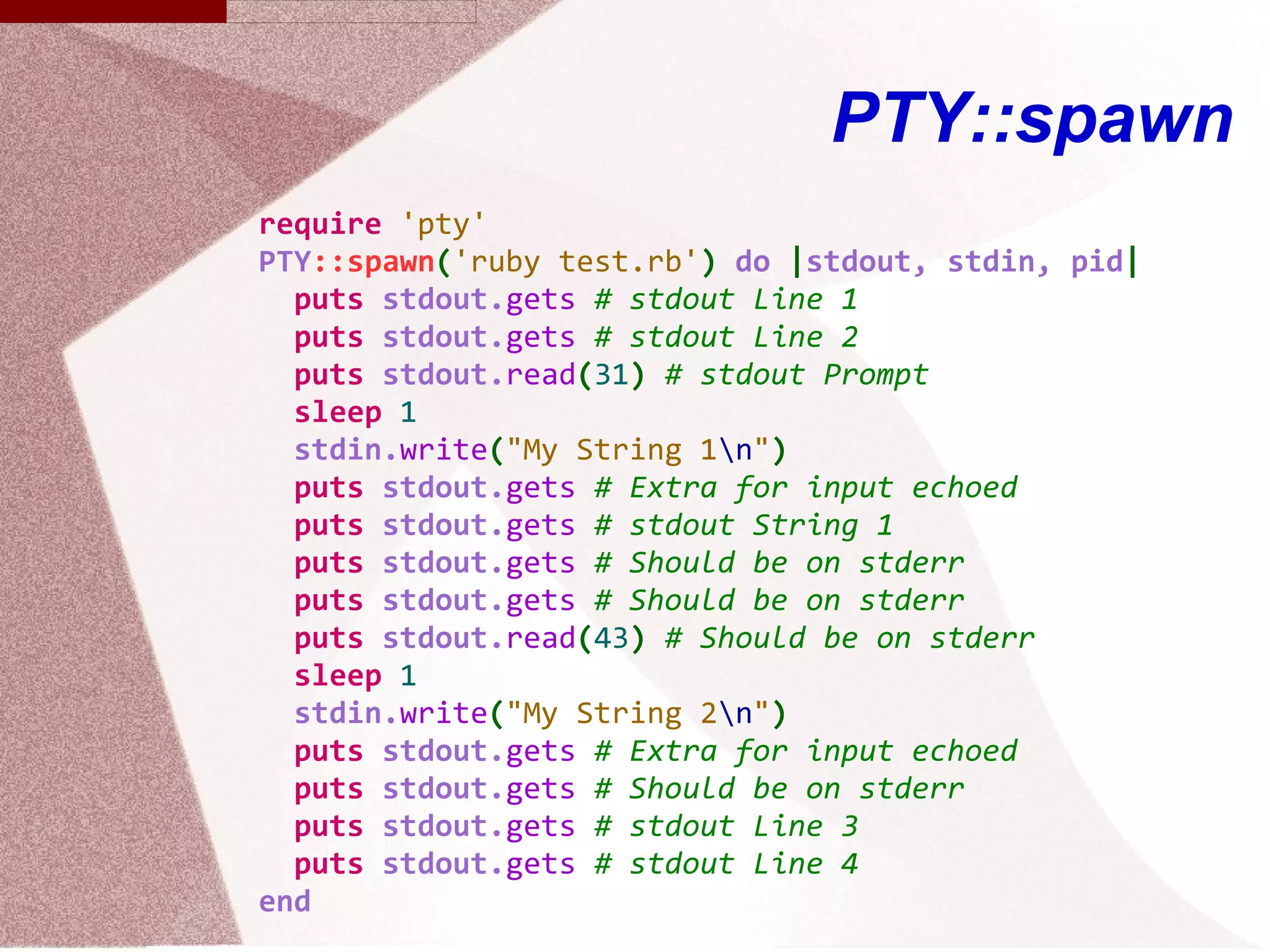 External test program This is Line 1, before sleep 1 