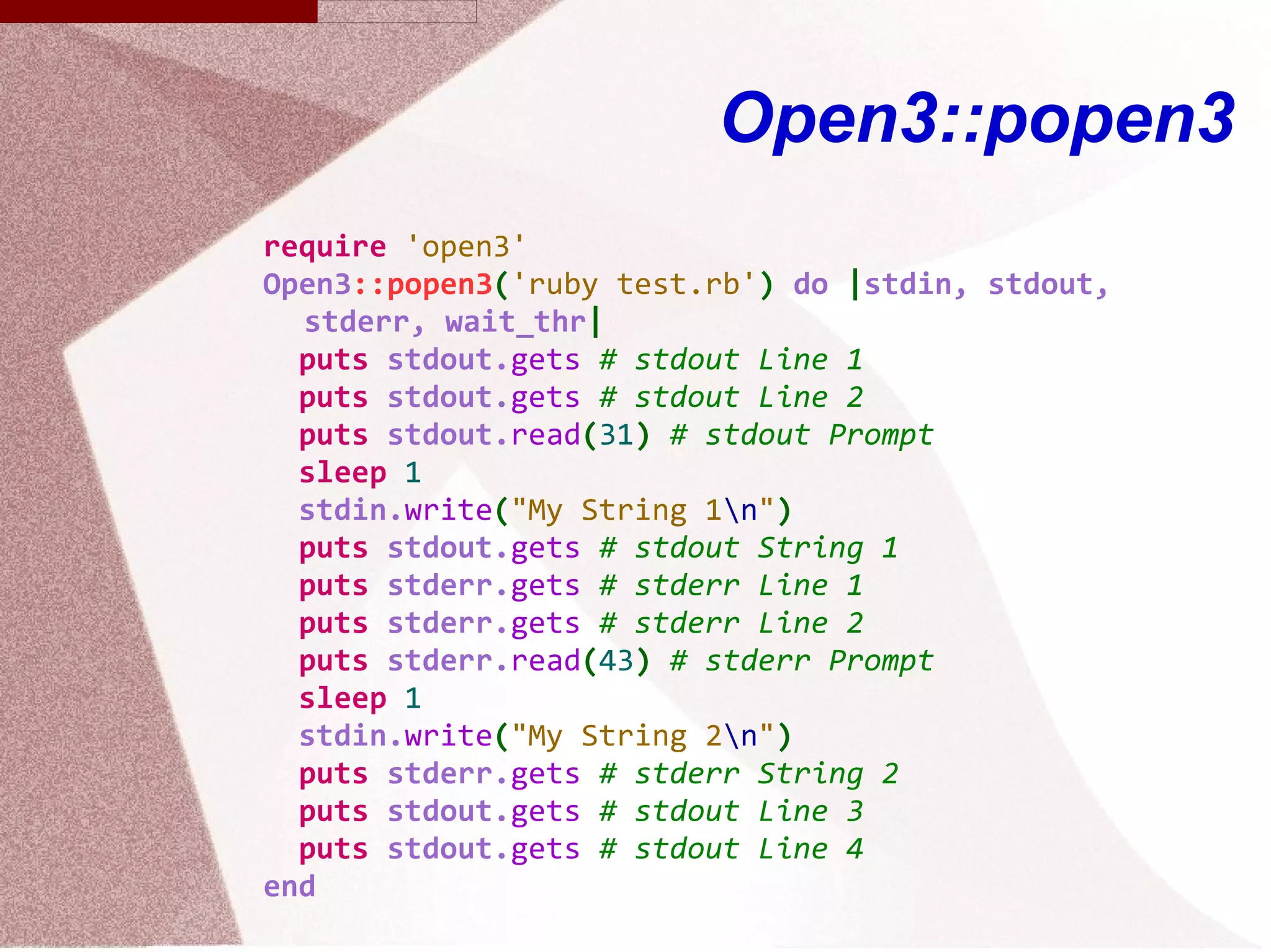 This is Line 1 on STDERR, before sleep 1 
