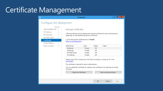 Certificate Management
 