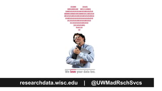 researchdata.wisc.edu | @UWMadRschSvcs
 