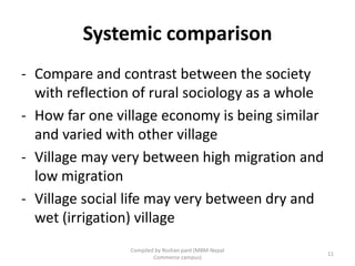 Rural social structure,Social change and continuity