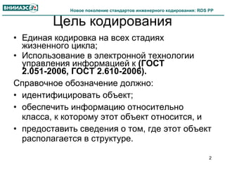 А.Просвирнов. Новое поколение стандартов инженерного кодирования: RDS ...