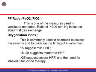 Fio2 Guide For Newborns respiratory distress in term newborn for medical students | PPTX