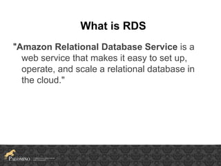 MySQL administration in Amazon RDS | PDF