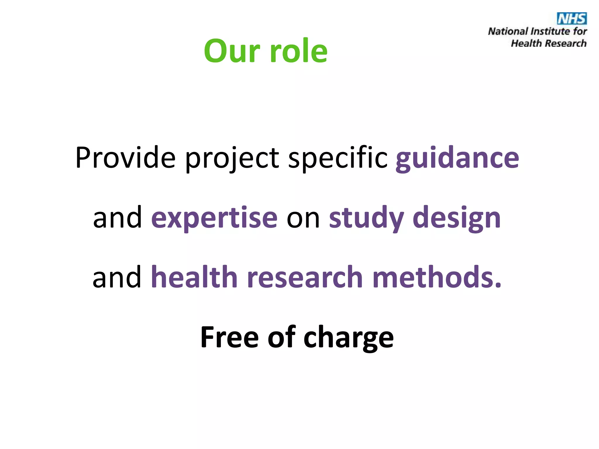 NIHR Research Design Service | PPTX