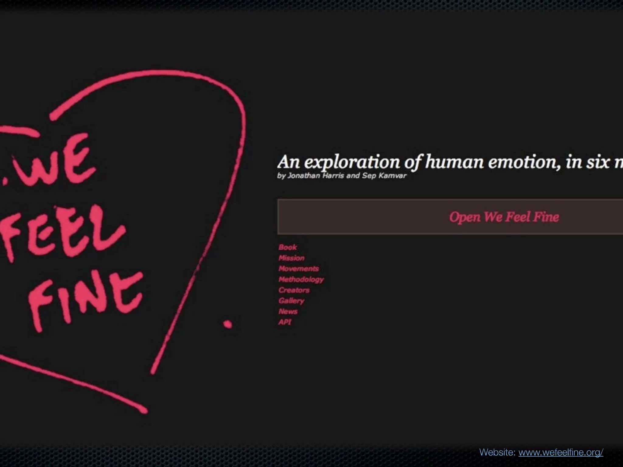 Website: www.wefeelﬁne.org/
 