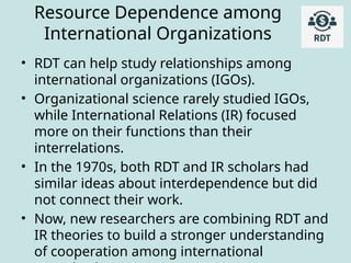 Resource Interdependence Resource Dependence Theory Resource Dependence Theory | PPTX