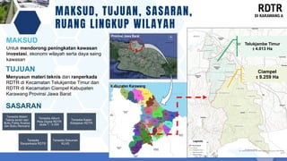 Pets Rdtr Draft RDTR WP Karawang sebagai Awal Tata Kota | PDF