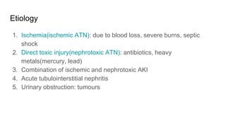 Classification of Renal Diseases, Acute Tubular Necrosis, Acute ...