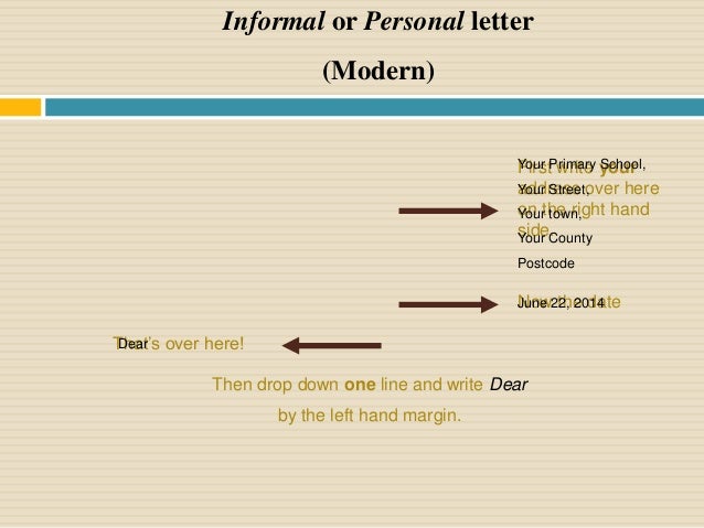 modern letter writing format