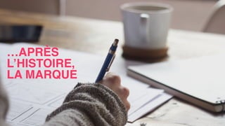 …APRÈS
L’HISTOIRE,
LA MARQUE
 