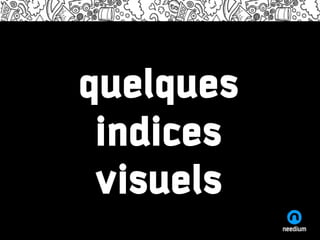 Lorem ipsum dolor adiscum
Name of the presenter and the time/date information


                     quelques
Lorem ipsum dolor sit amet, consectetuer adipiscing elit, sed diam nonummy
nibh euismod tincidunt ut laoreet dolore magna aliquam erat volutpat. Ut wisi
enim ad minim veniam, quis nostrud exerci tation ullamcorper suscipit lobortis



                      indices
nisl ut aliquip ex ea commodo consequat. Duis autem vel eum iriure dolor in
hendrerit in vulputate velit esse molestie consequat, vel illum dolore eu feugiat
nulla facilisis at vero eros et accumsan et iusto odio dignissim qui blandit
praesent luptatum zzril delenit augue duis dolore te feugait nulla facilisi.


•One

•Two
•Three
                      visuels
http://needium.com
 