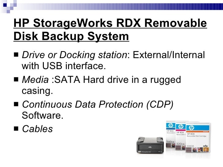 HP Storage Backup (RDX) presentation