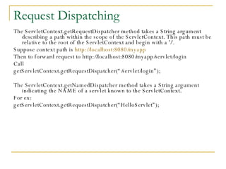 Request dispatching in servlet | PPT