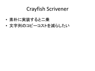 Crayfish Scrivener
? Ӥˌgװȶ\
? ФΥԩ`Ȥ餷
 