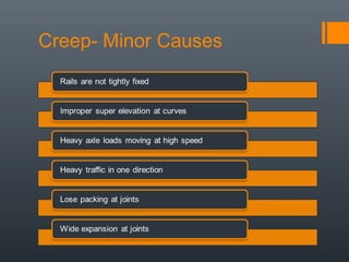 Creep- Minor Causes
 