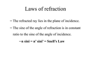 Error Refraction Refraction error is most common problem in the elderly. | PPTX
